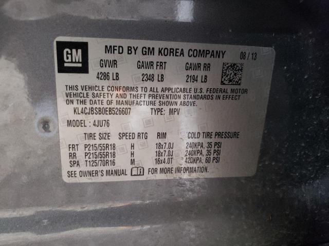 2014 Buick Encore Convenience VIN: KL4CJBSB0EB526607 Lot: 59703494