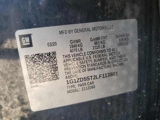 2020 CHEVROLET MALIBU LT - 1G1ZD5ST2LF113801