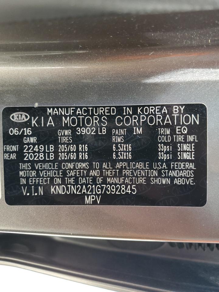 KNDJN2A21G7392845 2016 Kia Soul