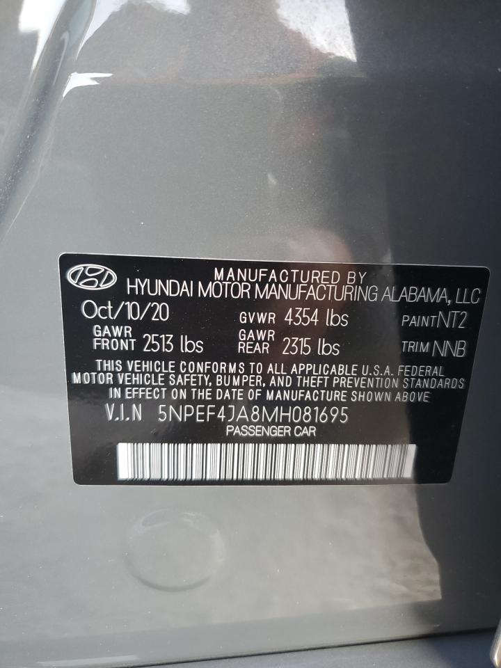 5NPEF4JA8MH081695 2021 Hyundai Sonata Sel