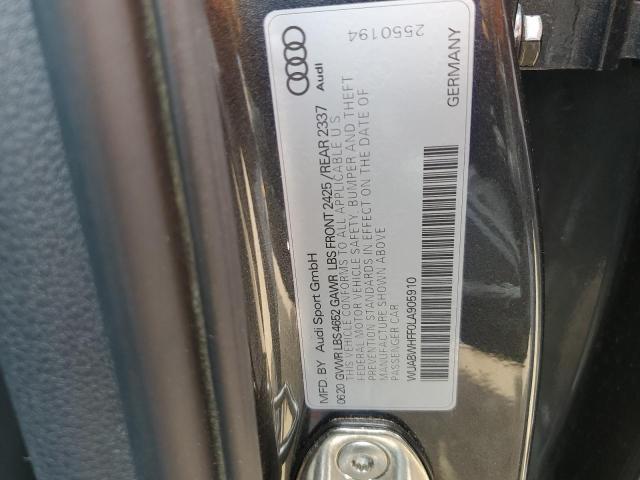 2020 Audi Rs3 VIN: WUABWHFF0LA905910 Lot: 60707024