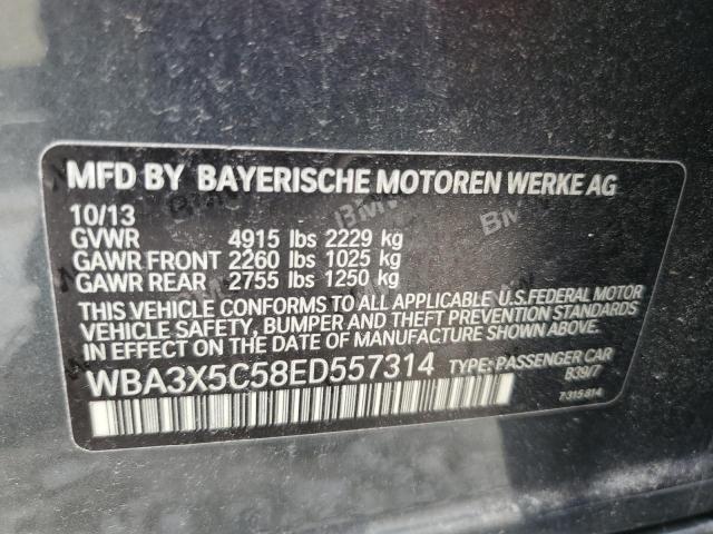 2014 BMW 328 Xigt VIN: WBA3X5C58ED557314 Lot: 58653964