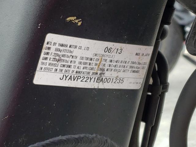 2014 YAMAHA XV1900 CTC JYAVP22Y1EA001235