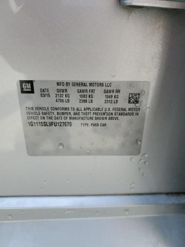 2015 Chevrolet Impala Lt VIN: 1G1115SL9FU127670 Lot: 57312004