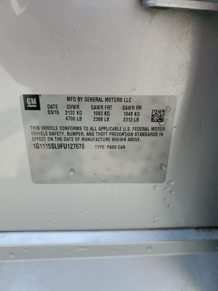 1G1115SL9FU127670 2015 Chevrolet Impala Lt