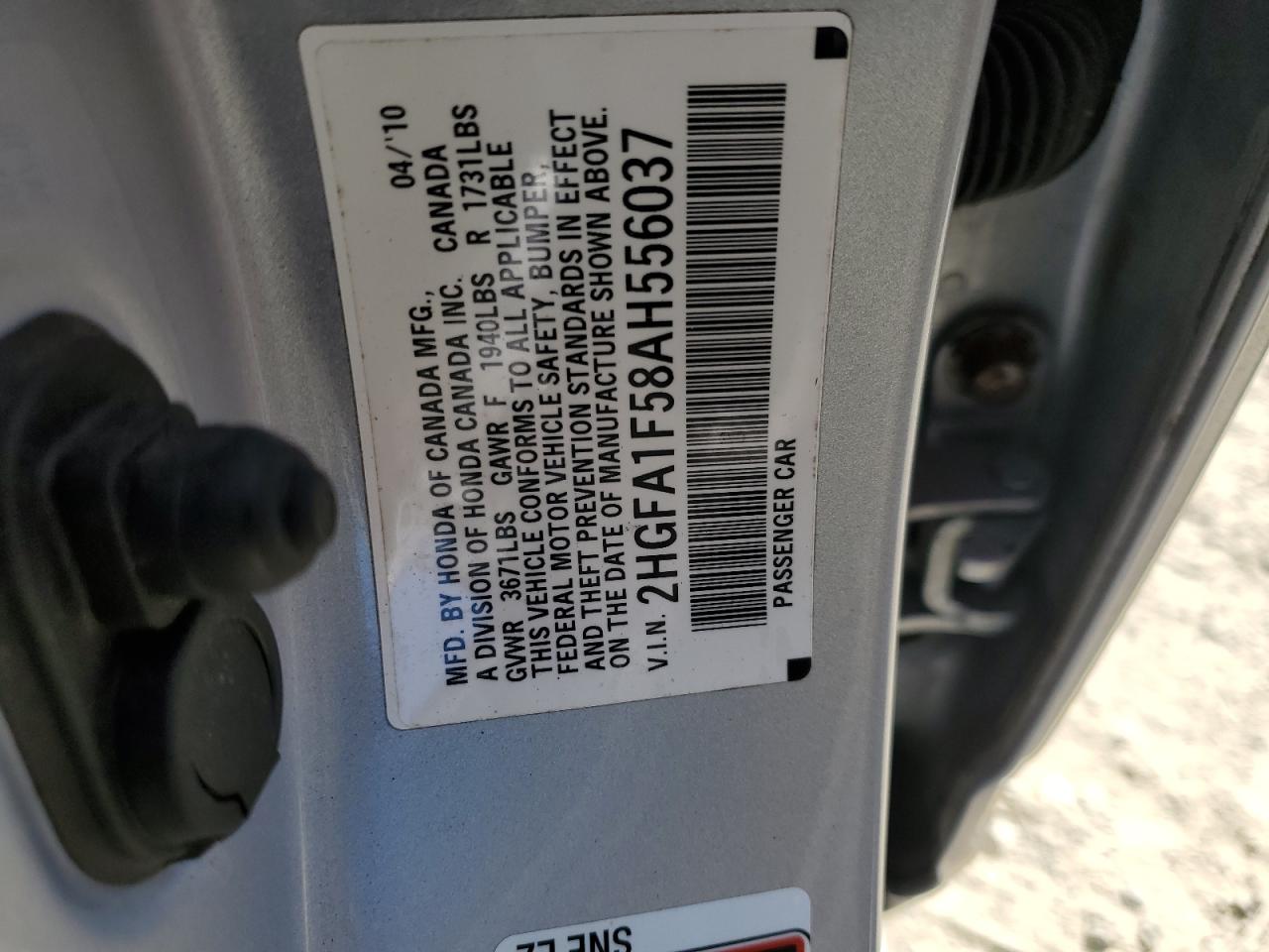 2HGFA1F58AH556037 2017 Honda Civic Lx 2HGFA1F58AH556037 2017 Honda Civic Lx