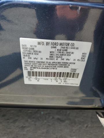 2019 FORD EDGE SEL - 2FMPK4J94KBC37813