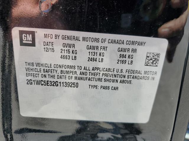 2016 Chevrolet Impala Limited Ltz VIN: 2G1WC5E32G1139250 Lot: 57196034