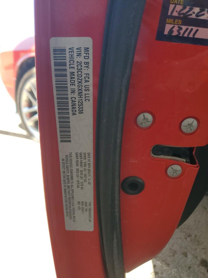 2C3CDZKGXNH125336 2022 Dodge Challenger Gt