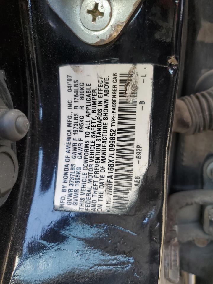 1HGFA168X7L099852 2007 Honda Civic Ex