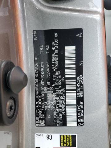 2020 Lexus Rx 350 VIN: 2T2HZMDA4LC241598 Lot: 57930024