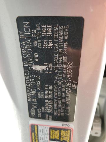 2016 Kia Soul VIN: KNDJN2A26G7859063 Lot: 59294454