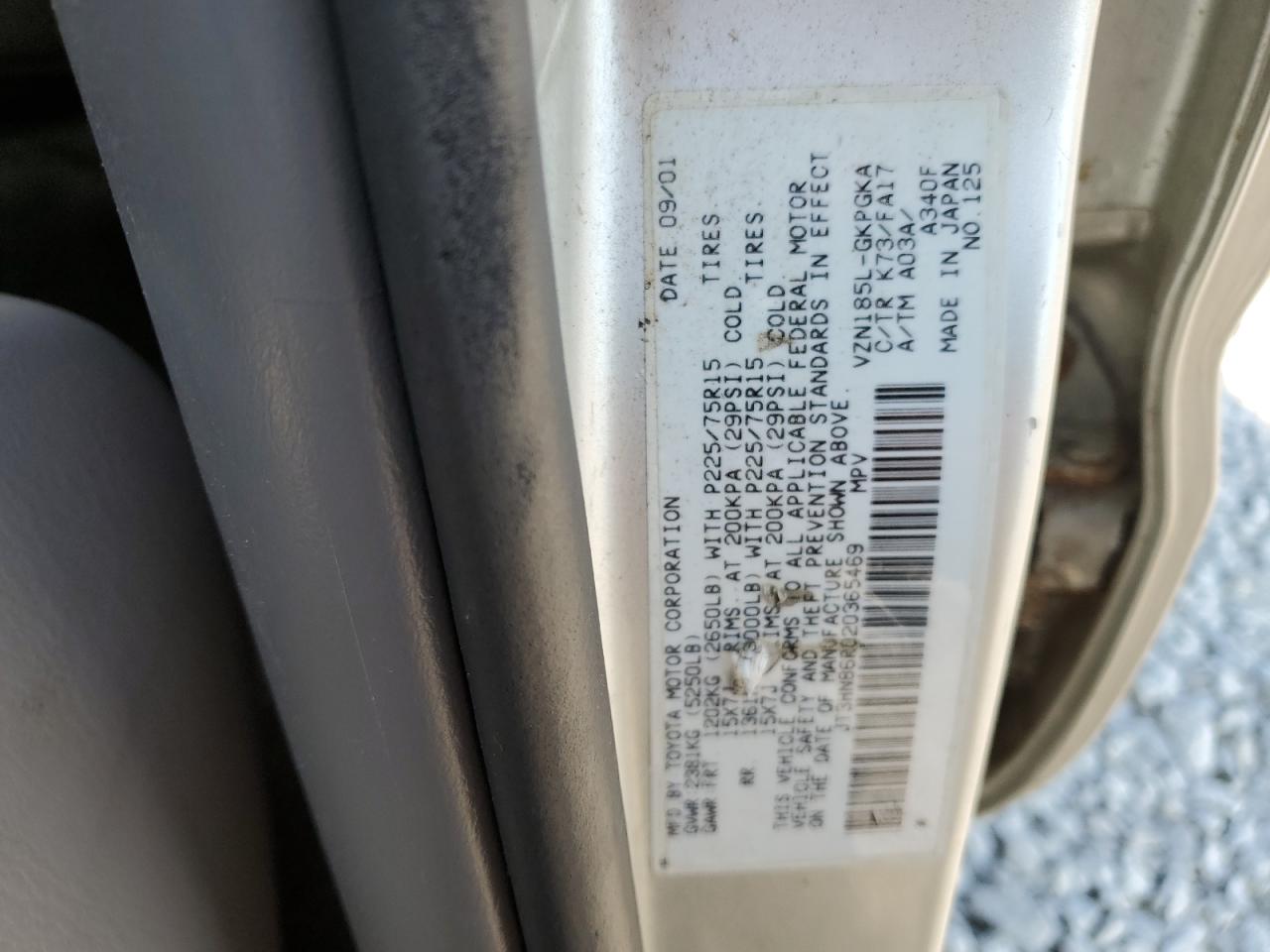 JT3HN86R020365469 2002 Toyota 4Runner Sr5