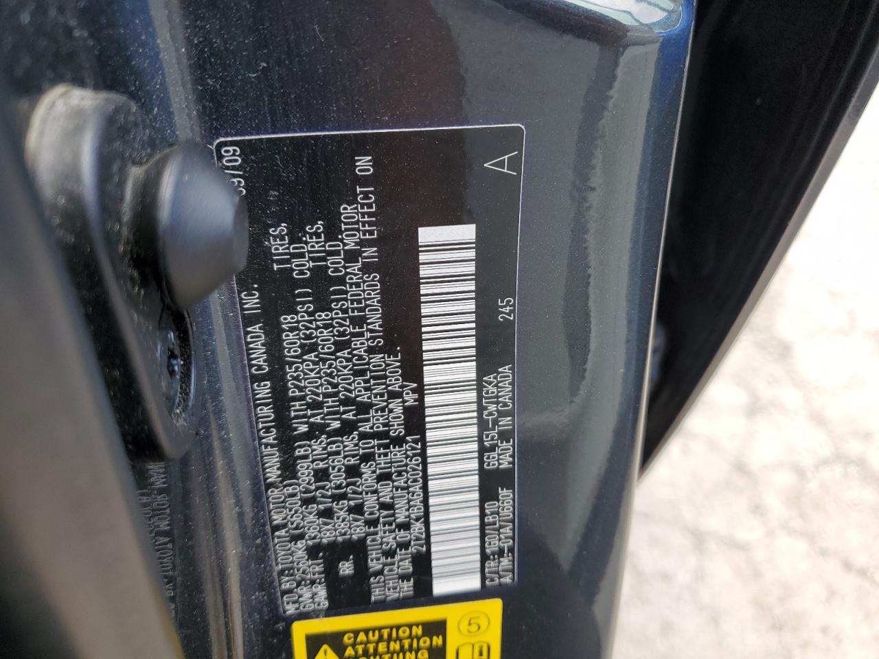 2T2BK1BA6AC026121 2010 Lexus Rx 350