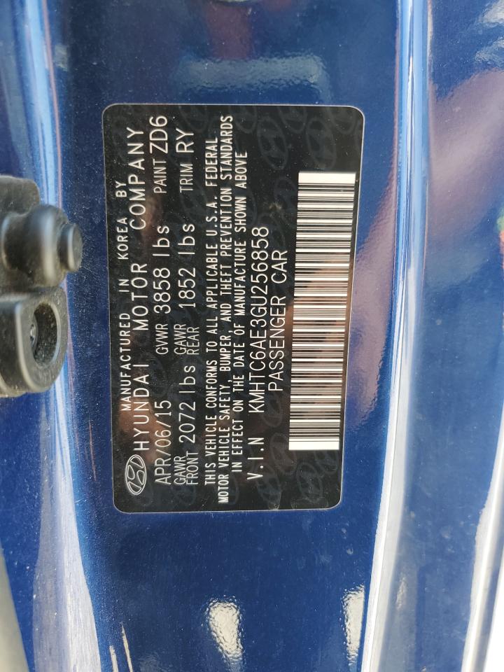 KMHTC6AE3GU256858 2016 Hyundai Veloster Turbo