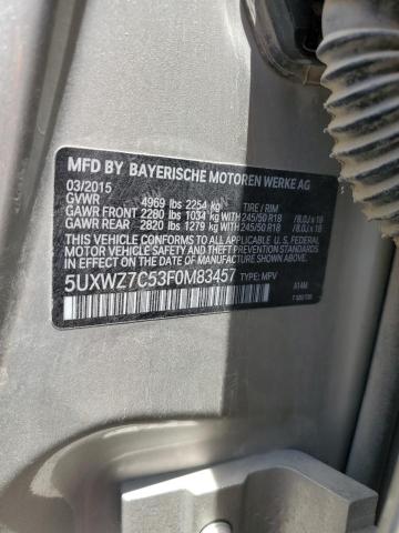 2015 BMW X3 SDRIVE2 - 5UXWZ7C53F0M83457