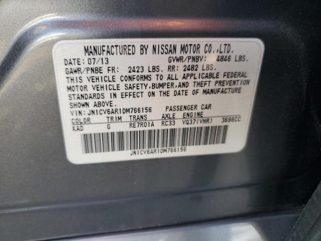 2013 Infiniti G37 VIN: JN1CV6AR1DM766156 Lot: 58101934