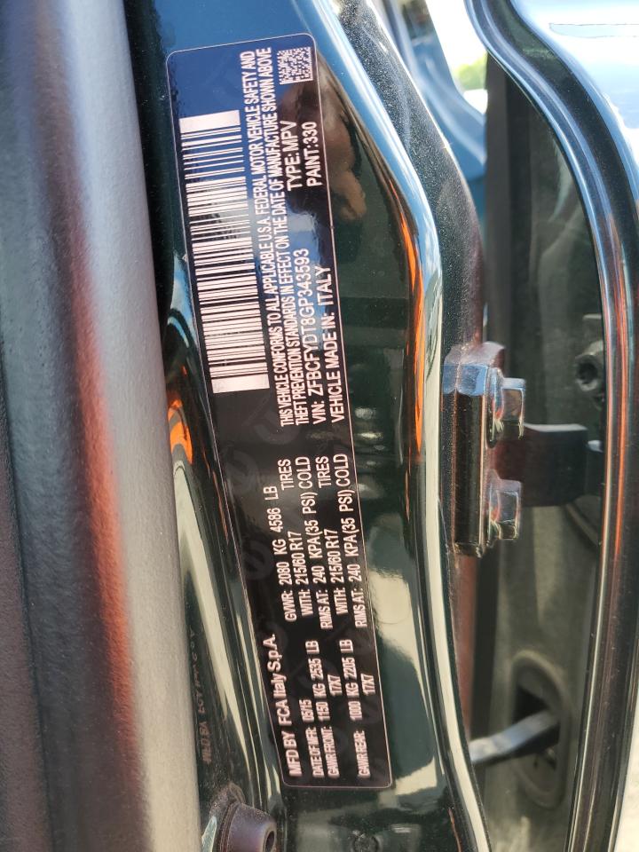 ZFBCFYDT8GP343593 2016 Fiat 500X Lounge