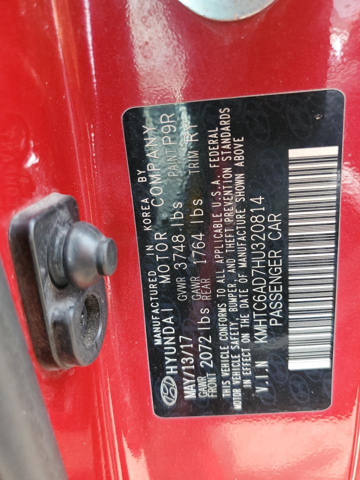 KMHTC6AD7HU320814 2017 Hyundai Veloster