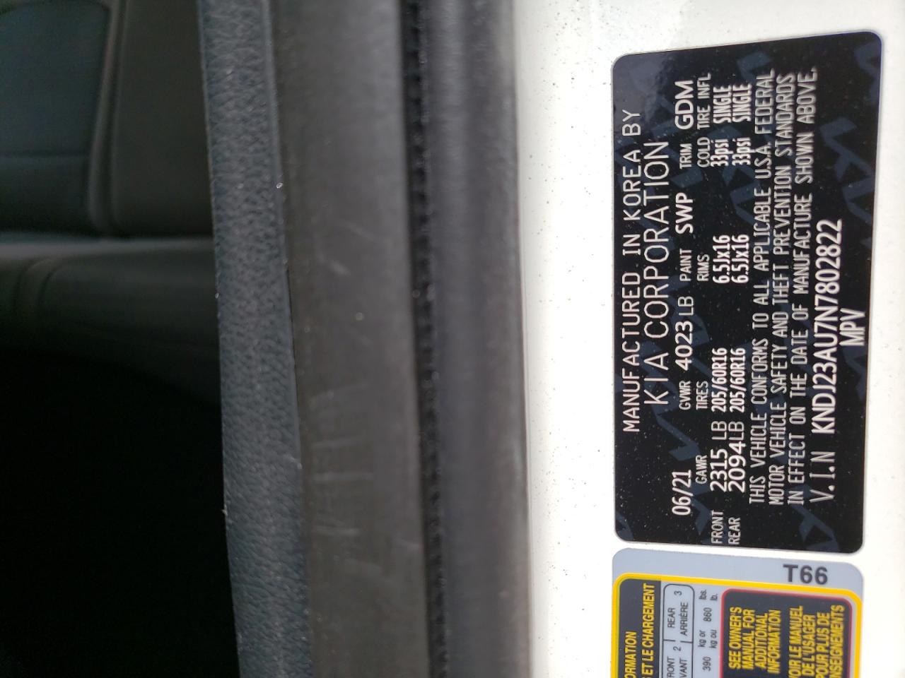 KNDJ23AU7N7802822 2022 Kia Soul Lx