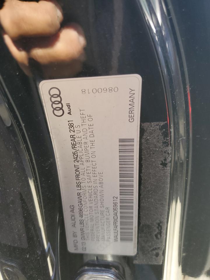 WAULFAFRXDA059612 2013 Audi A5 Premium Plus