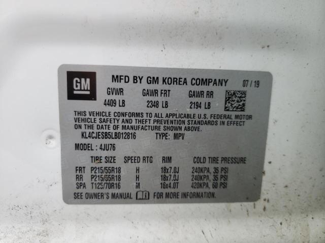 2020 Buick Encore Preferred VIN: KL4CJESB5LB012816 Lot: 60859824