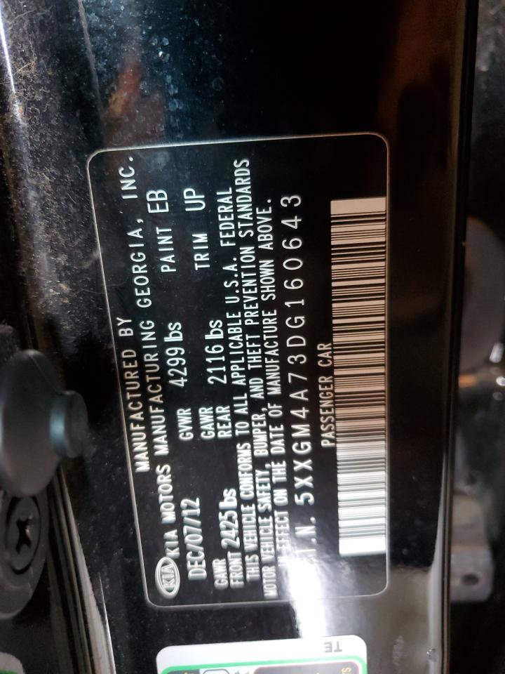 5XXGM4A73DG160643 2013 Kia Optima Lx