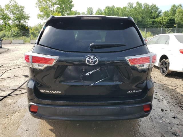 VIN 5TDJKRFH9FS101611 2015 Toyota Highlander, Xle no.6