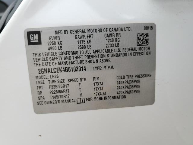 2GNALCEK4G6102014 2016 CHEVROLET EQUINOX - Image 13