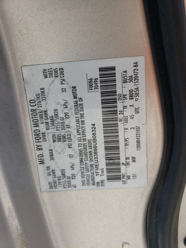 1FMEU33898UB08324 2008 Ford Explorer Sport Trac Limited