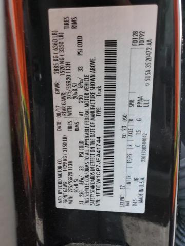 2018 FORD F150 SUPER - 1FTEW1CP7JFA41744