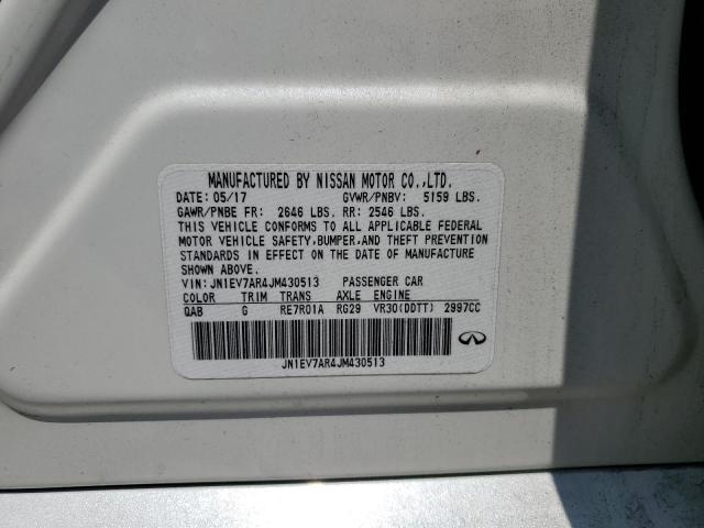 2018 Infiniti Q50 Luxe VIN: JN1EV7AR4JM430513 Lot: 58689714