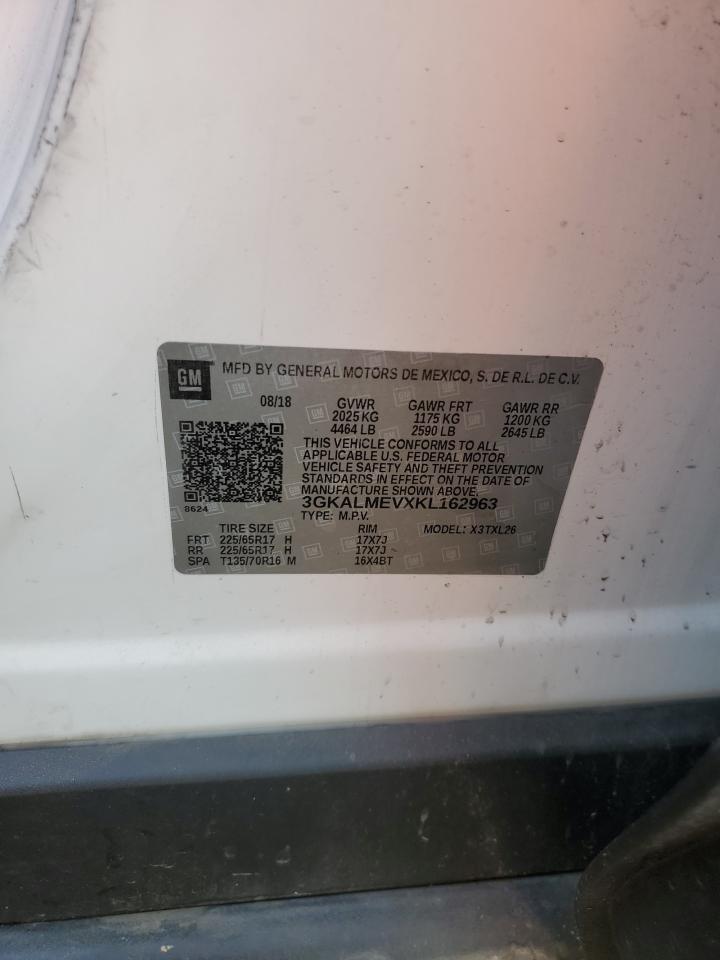 3GKALMEVXKL162963 2019 GMC Terrain Sle