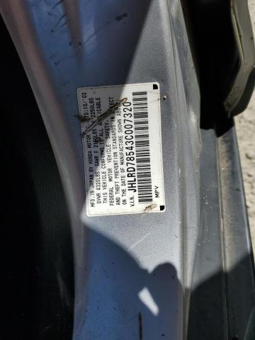 2003 Honda Cr-V Lx VIN: JHLRD78543C007320 Lot: 59891174