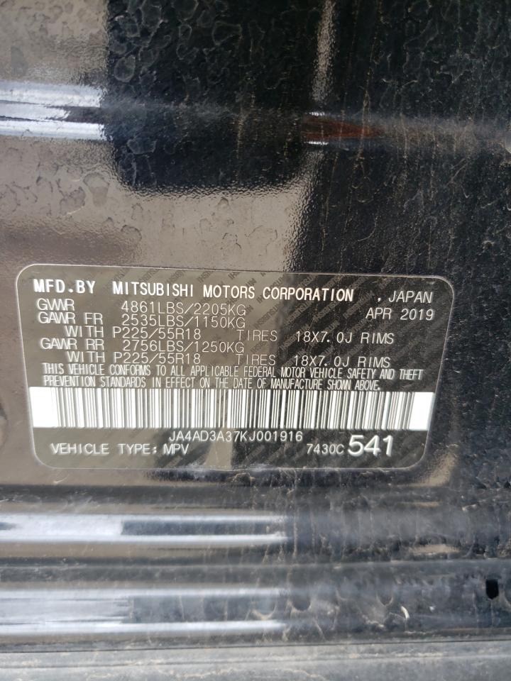 JA4AD3A37KJ001916 2019 Mitsubishi Outlander Se