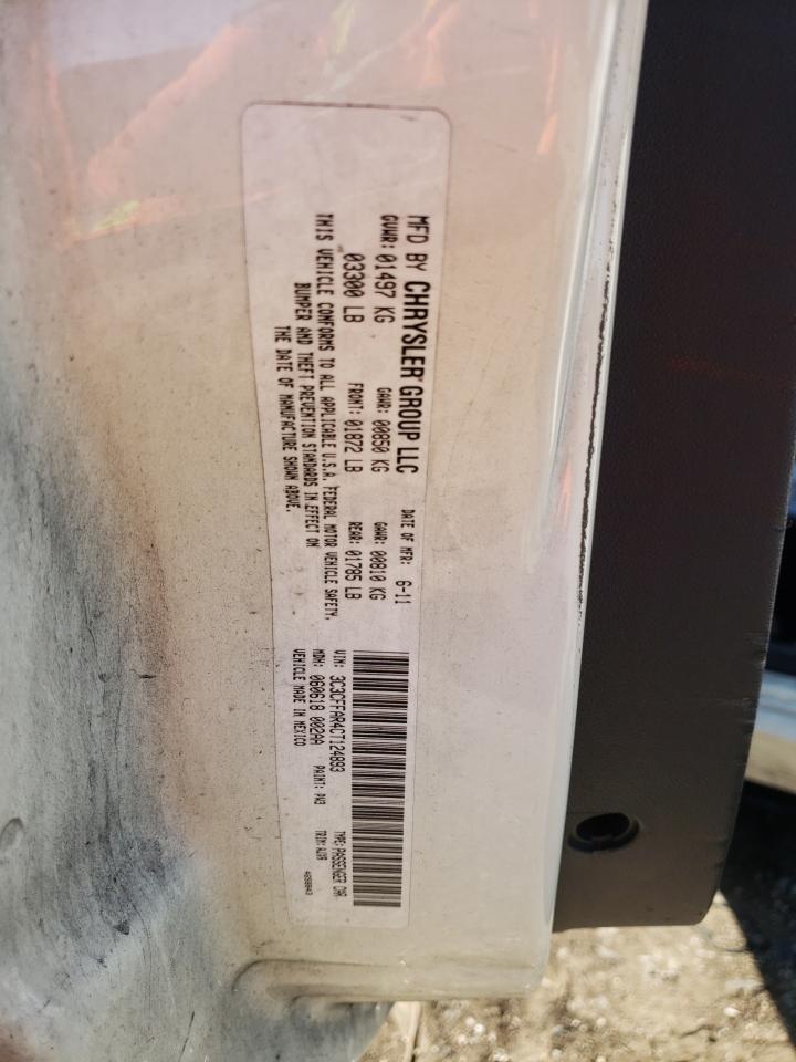 3C3CFFAR4CT124893 2012 Fiat 500 Pop