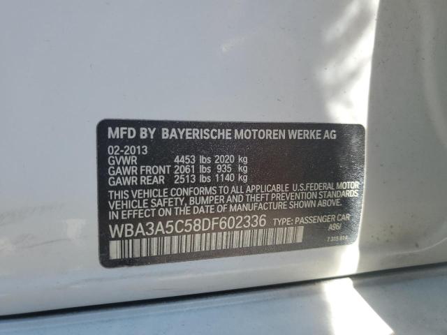 2013 BMW 328 I VIN: WBA3A5C58DF602336 Lot: 57839774