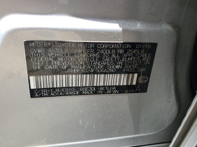 2015 Lexus Is 250 VIN: JTHBF1D24F5066280 Lot: 58340584