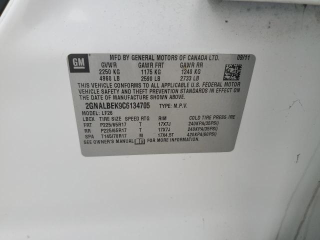 2GNALBEK9C6134705 2012 Chevrolet Equinox Ls