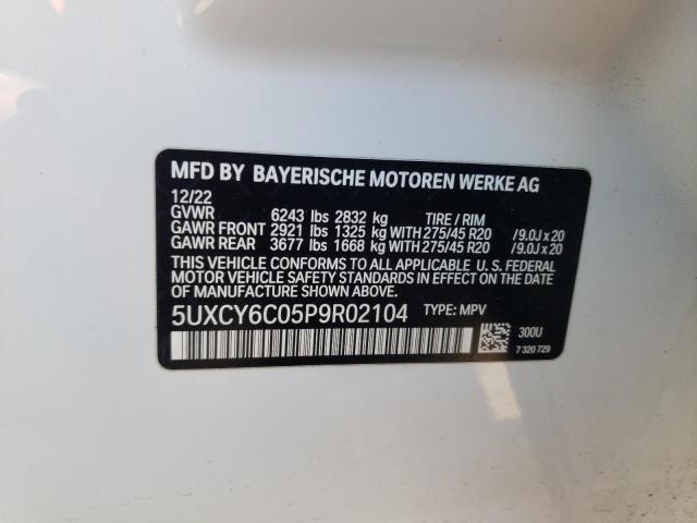 2023 BMW X6 xDrive40I VIN: 5UXCY6C05P9R02104 Lot: 57018554