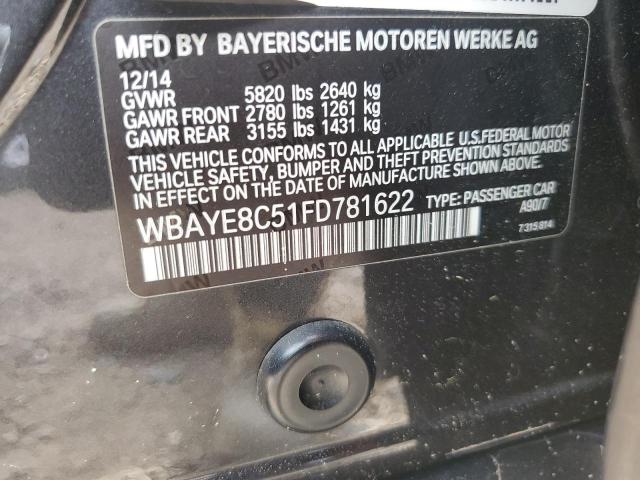 VIN WBAYE8C51FD781622 2015 BMW 7 Series, 750 LI no.12