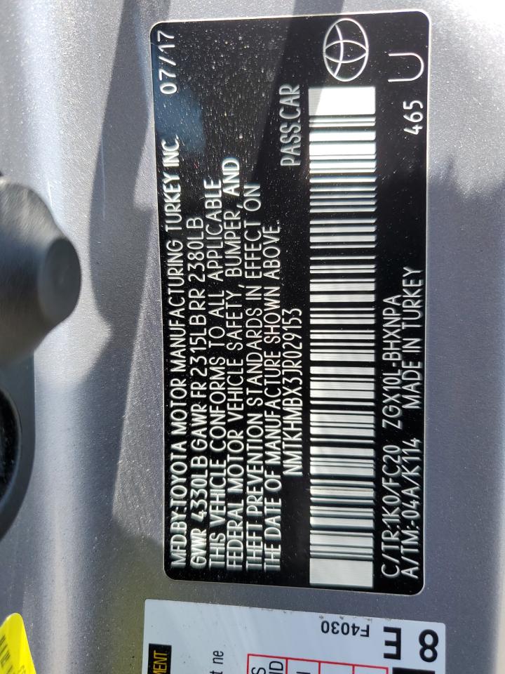 NMTKHMBX3JR029153 2018 Toyota C-Hr Xle