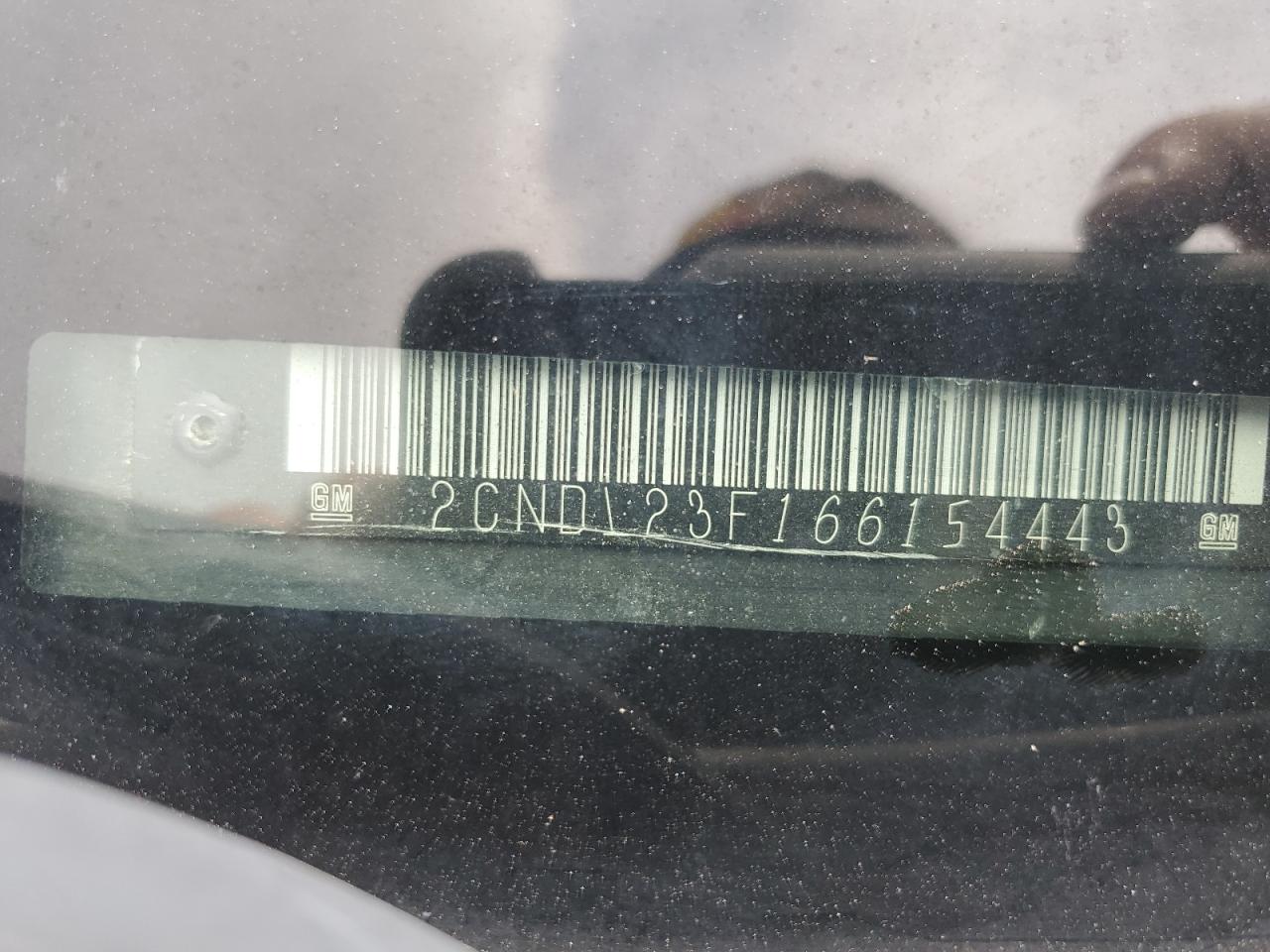 2CNDL23F166154443 2006 Chevrolet Equinox Ls