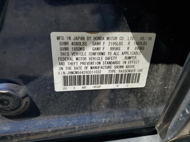 2006 Honda Accord Lx VIN: JHMCM56426C011032 Lot: 56162324