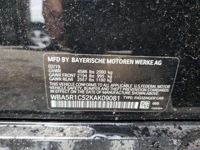 WBA5R1C52KAK09081 2019 BMW 3 SERIES - Image 13