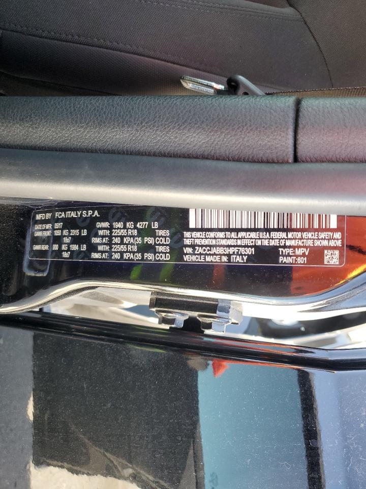 ZACCJABB3HPF76301 2017 Jeep Renegade Latitude