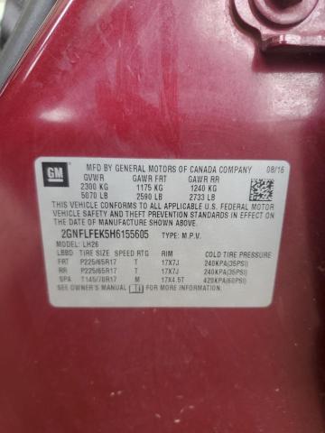 2017 CHEVROLET EQUINOX LT - 2GNFLFEK5H6155605