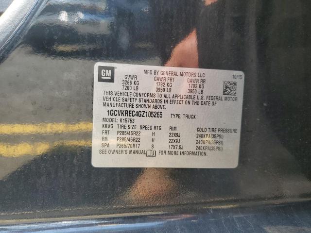 2016 CHEVROLET SLVRD 1500 1GCVKREC4GZ105265