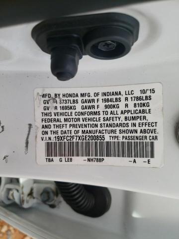 2016 HONDA CIVIC EX - 19XFC2F7XGE200855