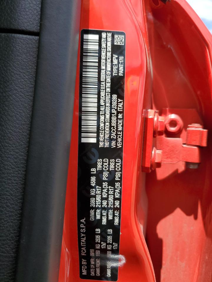 ZACCJBBB1JPJ39289 2018 Jeep Renegade Latitude